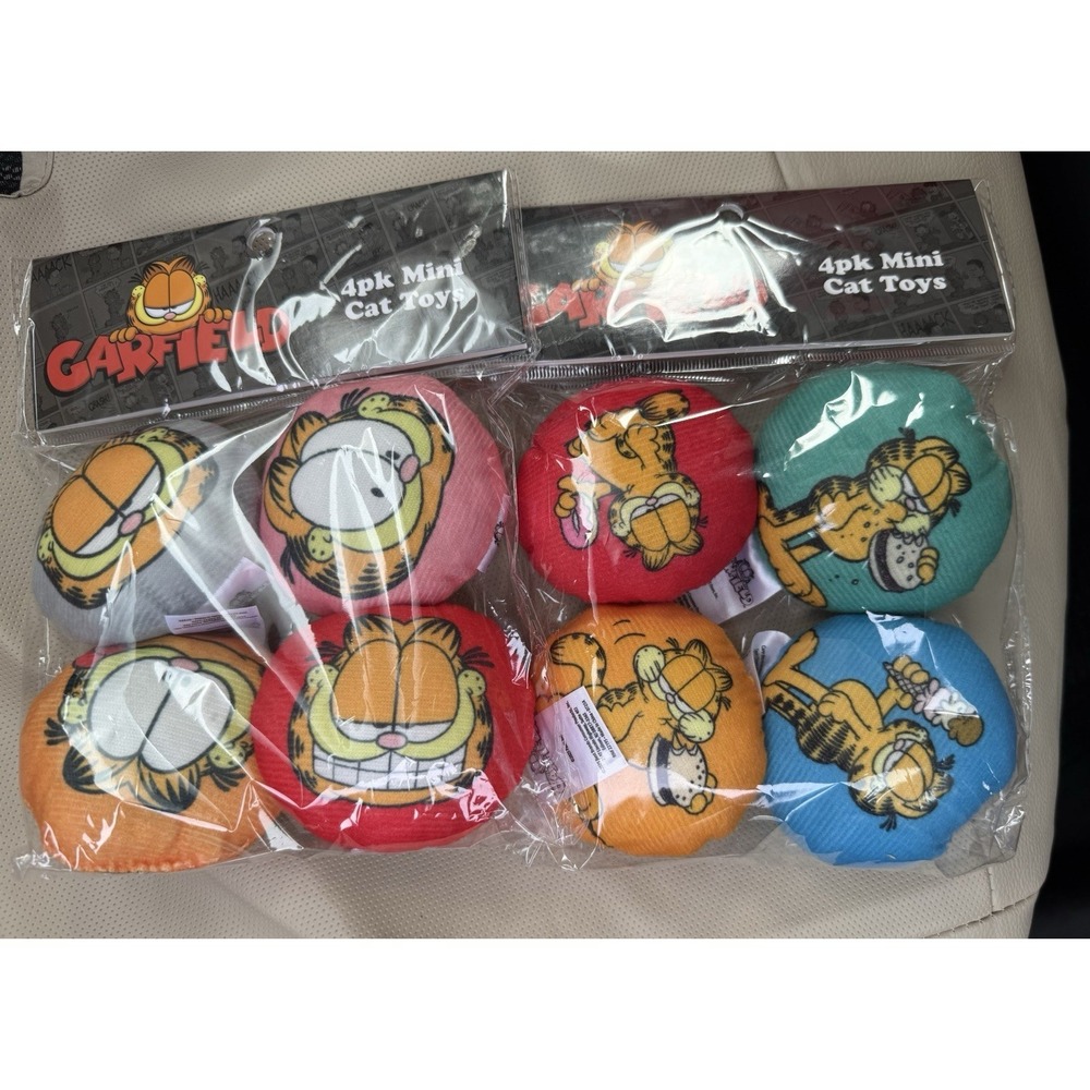 Lot Of 2 Nickelodeon Garfield‎ 4 Pack Mini Cat Toys 2026 New